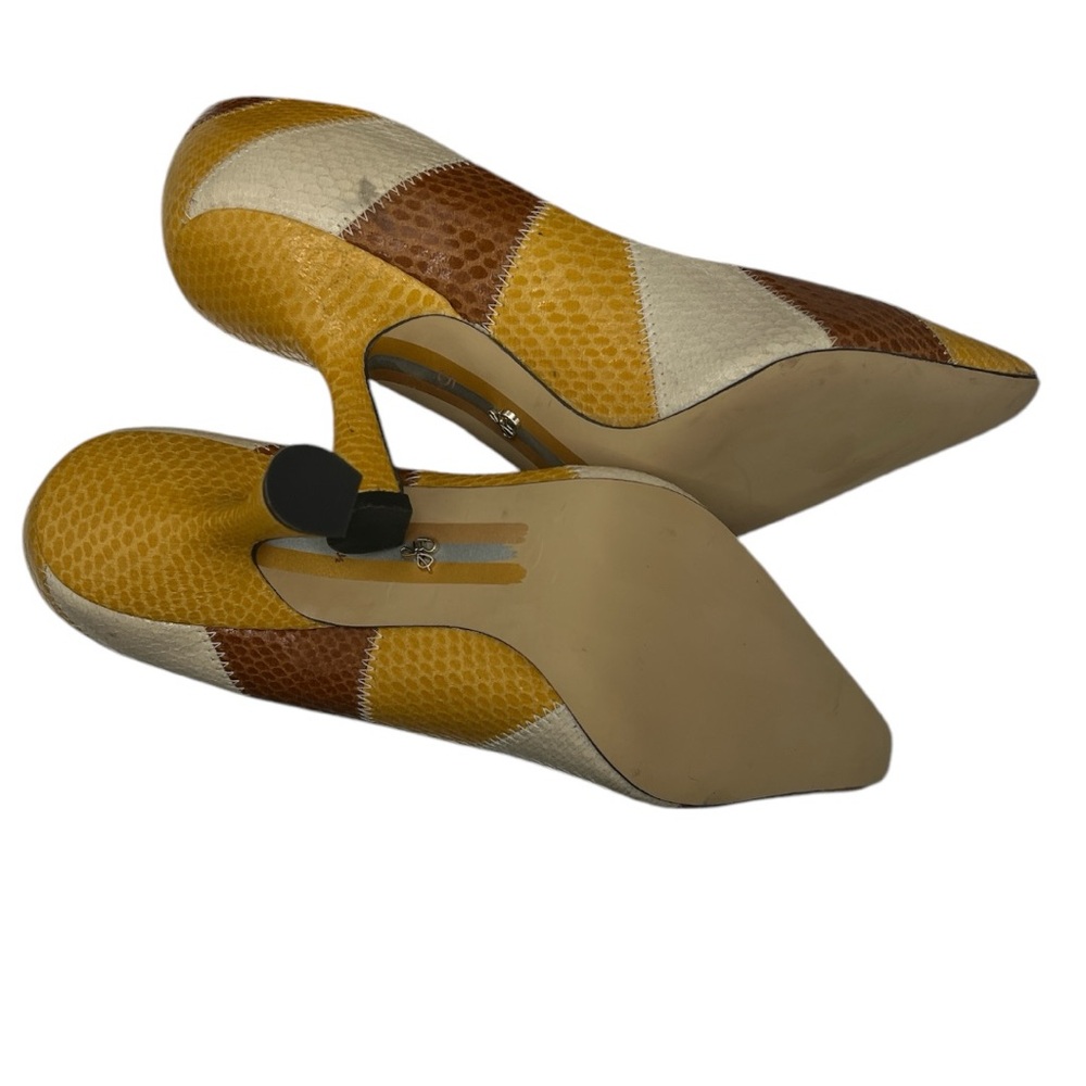 Sam Edelman Patch Work Design Multicolored Leathe… - image 5